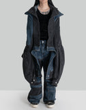 FENG CHEN WANG - DECONSTRCTED DENIM TROUSERS - 082plus