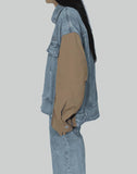 FENG CHEN WANG - DECONSTRUCTED VINTAGE WASH DENIM JACKET - 082plus