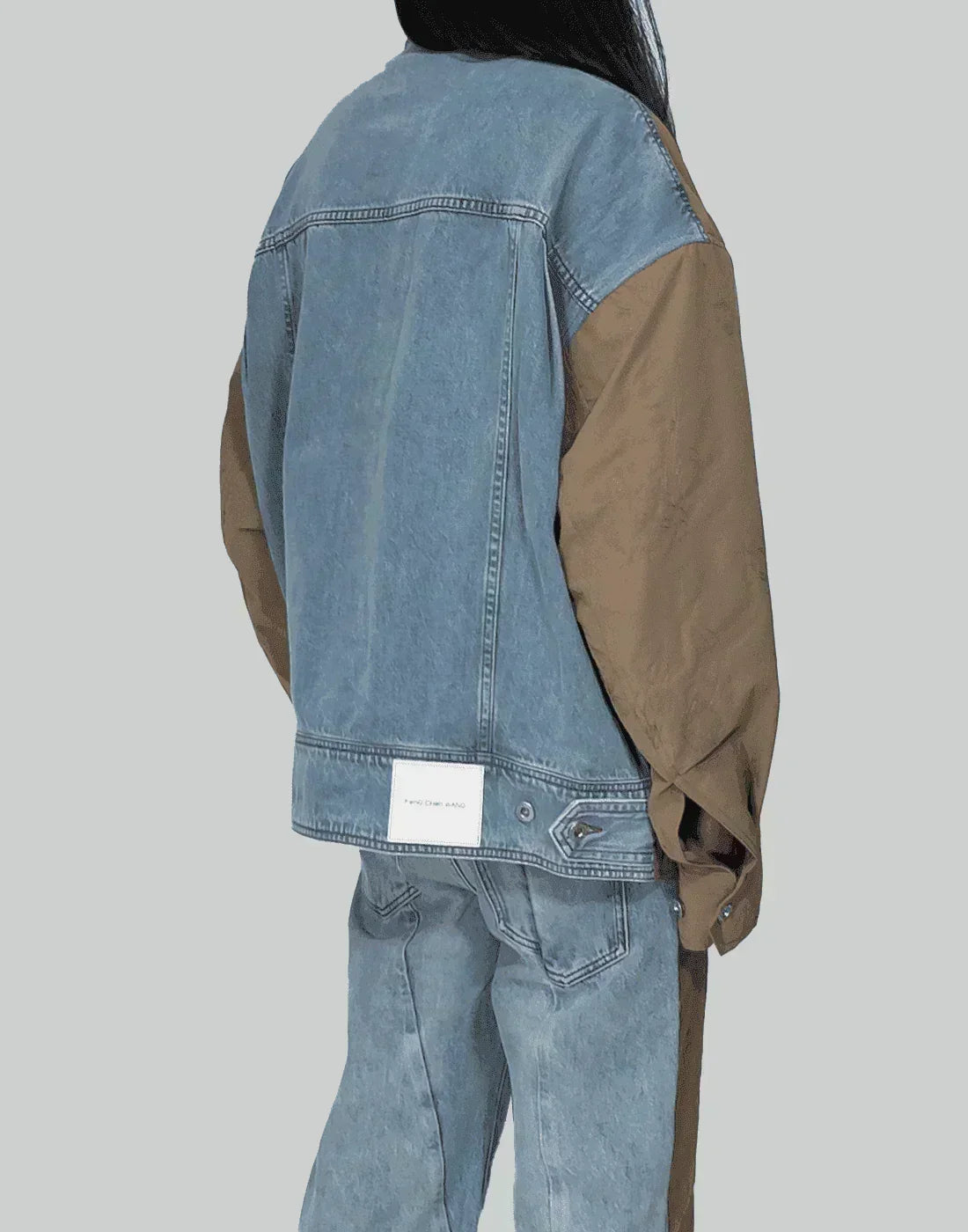 FENG CHEN WANG - DECONSTRUCTED VINTAGE WASH DENIM JACKET - 082plus