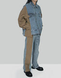 FENG CHEN WANG - DECONSTRUCTED VINTAGE WASH DENIM JACKET - 082plus