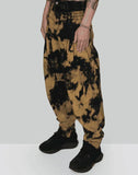 FENG CHEN WANG - DENIM TIE DYE DOUBLE WAISTBAND JEANS - 082plus