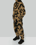 FENG CHEN WANG - DENIM TIE DYE DOUBLE WAISTBAND JEANS - 082plus