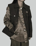 FENG CHEN WANG - DETACHABLE TWO-PIECE PLAID JACKET - 082plus