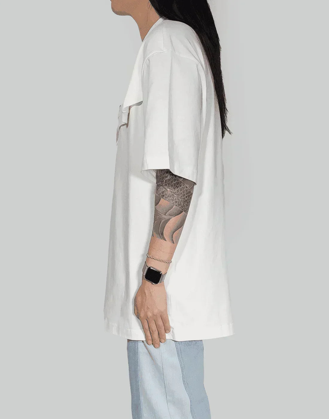 FENG CHEN WANG - DOUBLE COLLAR T-SHIRT - 082plus