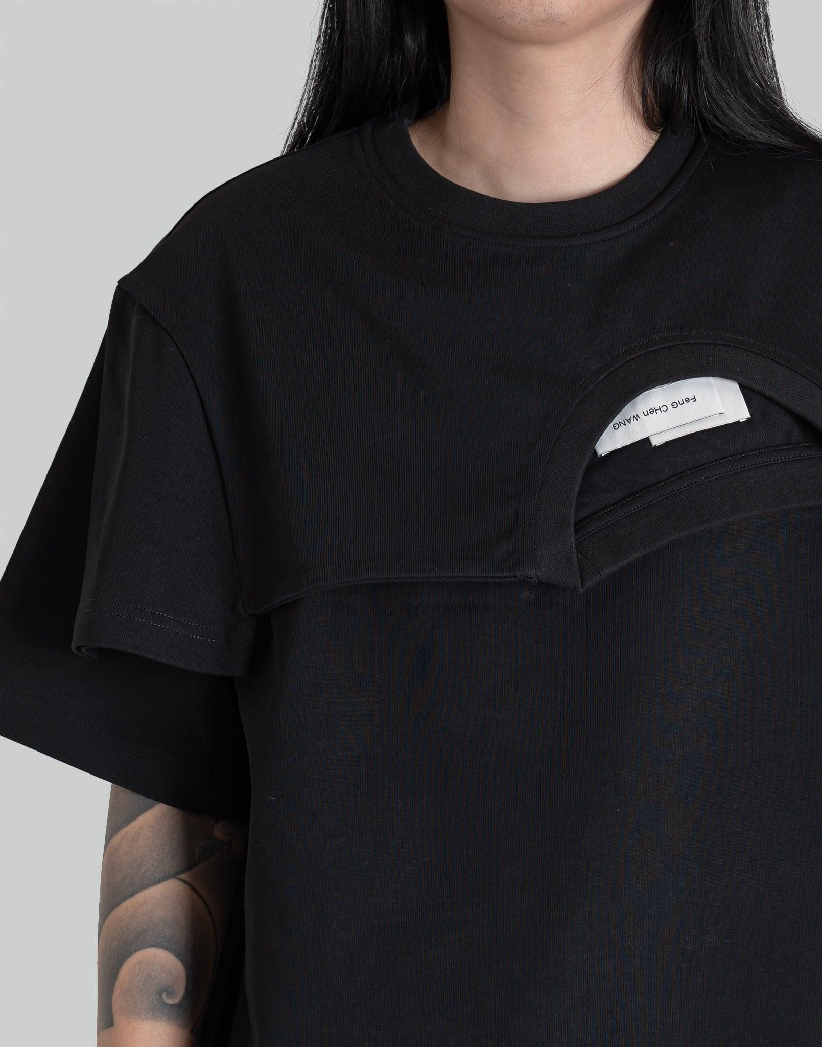 FENG CHEN WANG - DOUBLE COLLAR T-SHIRT - 082plus