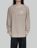 DOUBLE CREW NECK KNIT