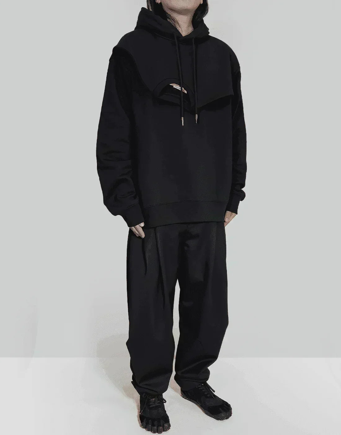 FENG CHEN WANG - DOUBLE LAYERED HOODIE - 082plus