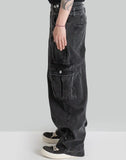 FENG CHEN WANG - DOUBLE WAIST DENIM CARGO - 082plus