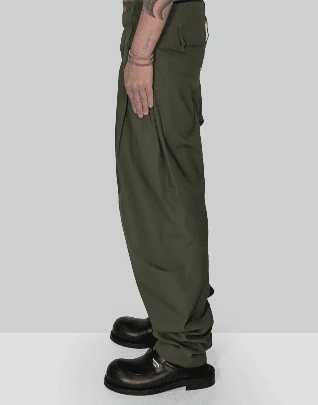 FENG CHEN WANG - DOUBLE WAISTBAND TROUSERS - 082plus
