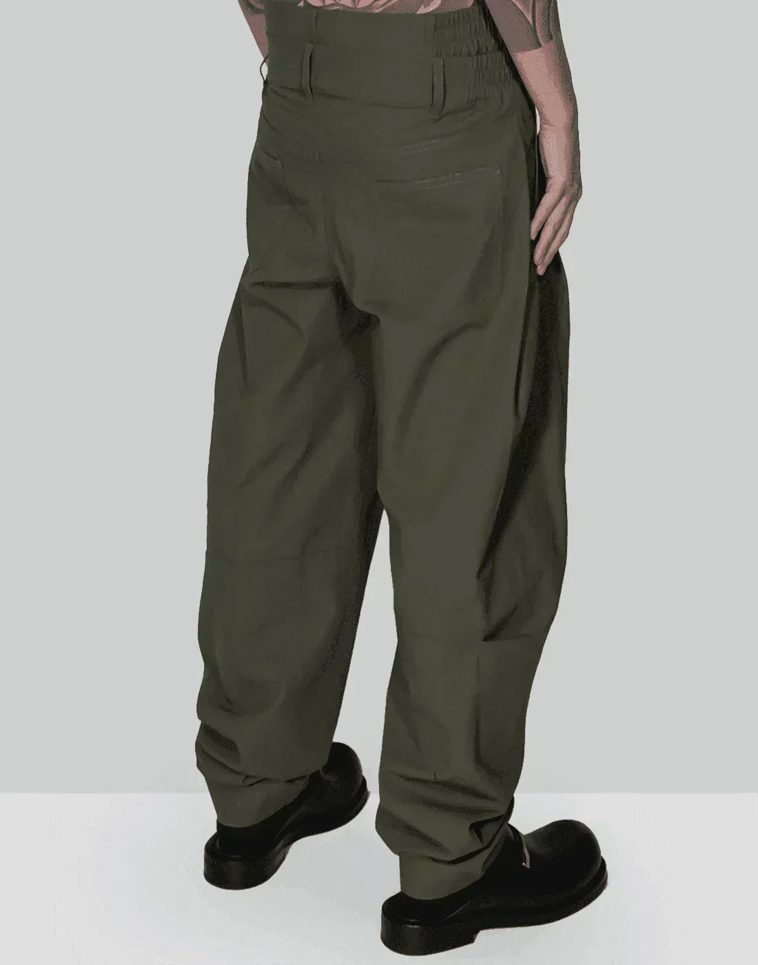 FENG CHEN WANG - DOUBLE WAISTBAND TROUSERS - 082plus