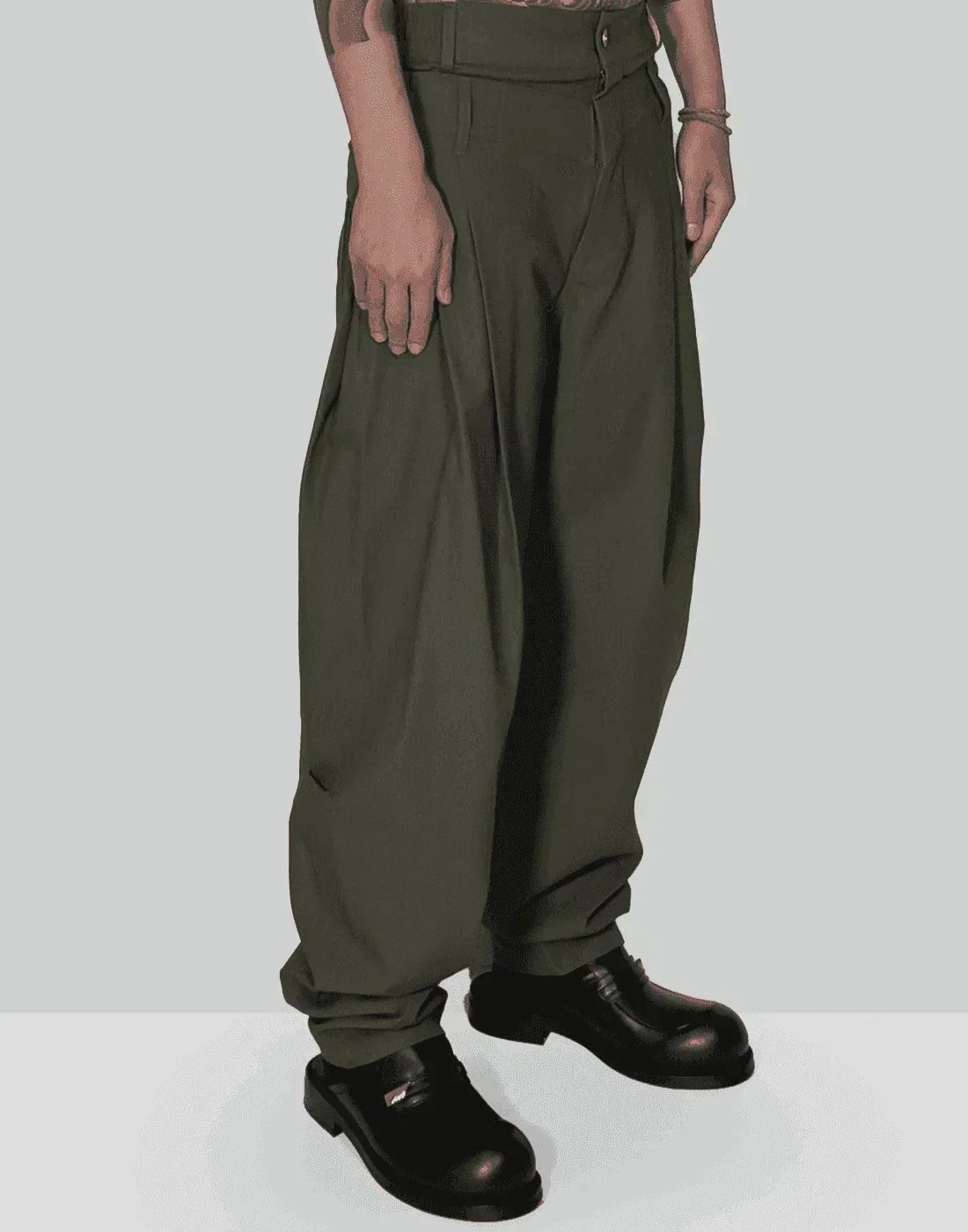 FENG CHEN WANG - DOUBLE WAISTBAND TROUSERS - 082plus