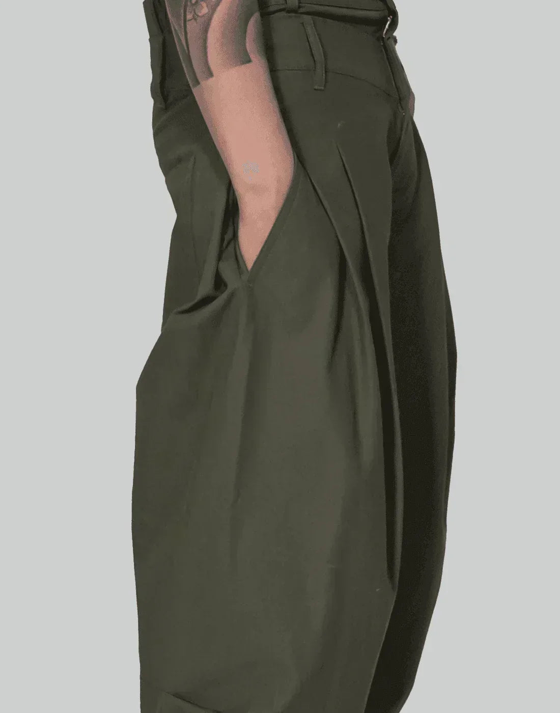 FENG CHEN WANG - DOUBLE WAISTBAND TROUSERS - 082plus
