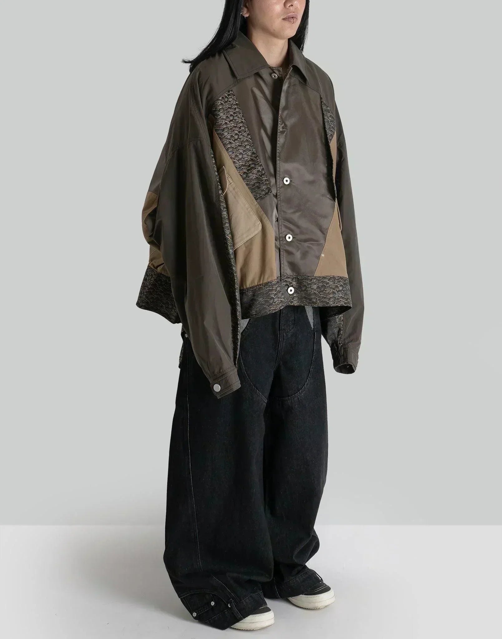 FENG CHEN WANG - DRAPED PANEL JACKET - 082plus