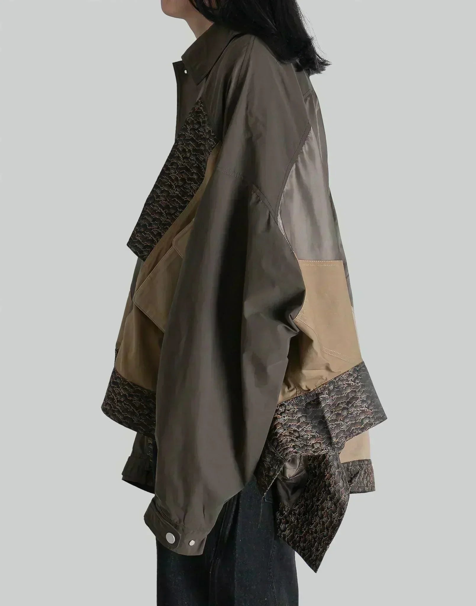 FENG CHEN WANG - DRAPED PANEL JACKET - 082plus