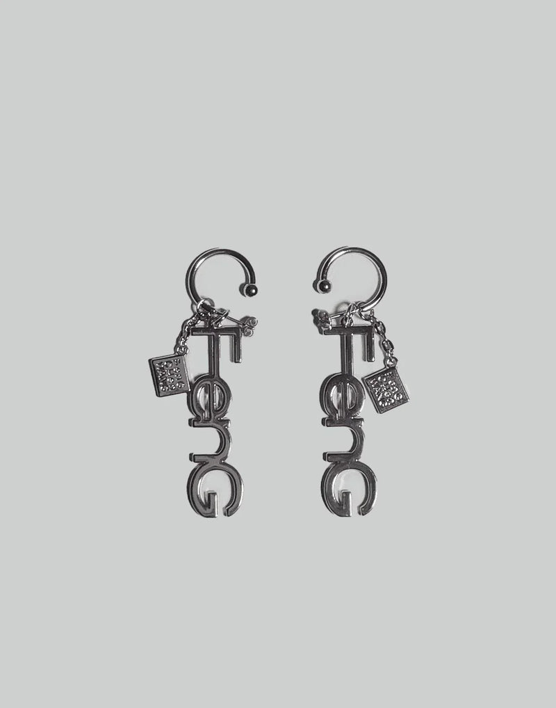 FENG CHEN WANG - FCW LOGO EARRINGS - 082plus