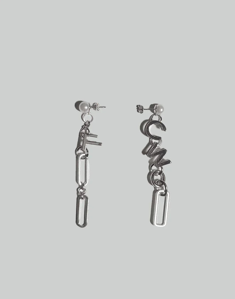 FENG CHEN WANG - FCW LOGO EARRINGS - 082plus