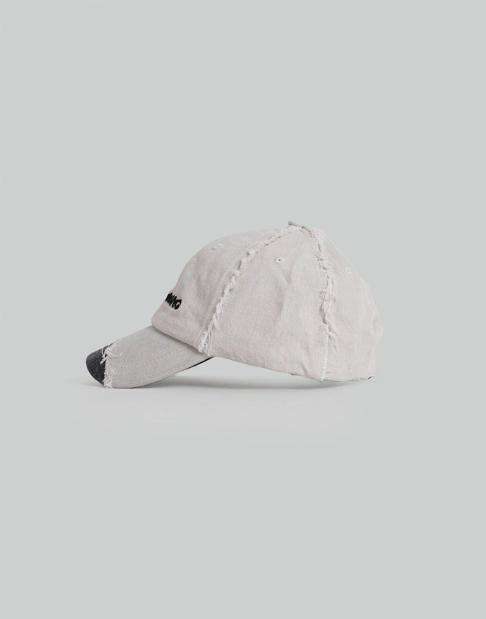 FENG CHEN WANG - GREY DENIM SANDING FINISHING CAP - 082plus