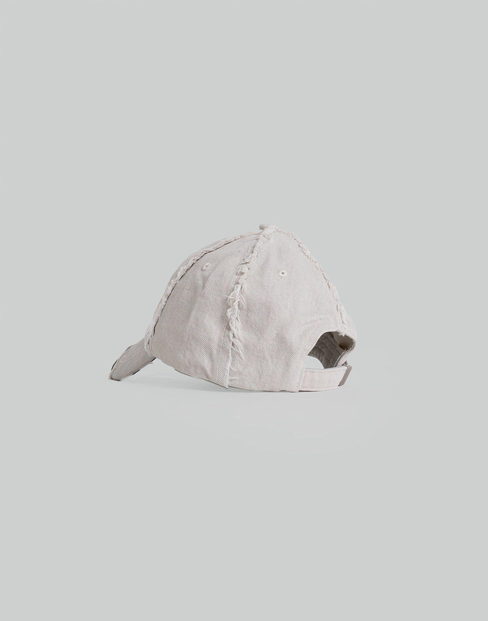 FENG CHEN WANG - GREY DENIM SANDING FINISHING CAP - 082plus
