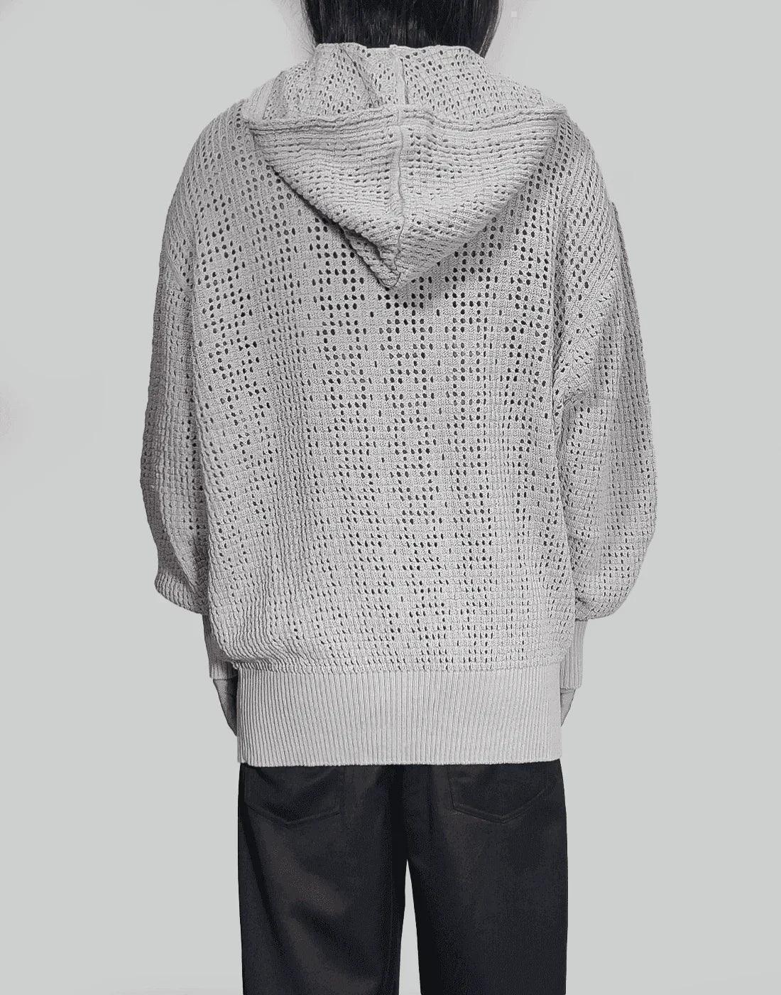 FENG CHEN WANG - HOODIED KNIT - 082plus