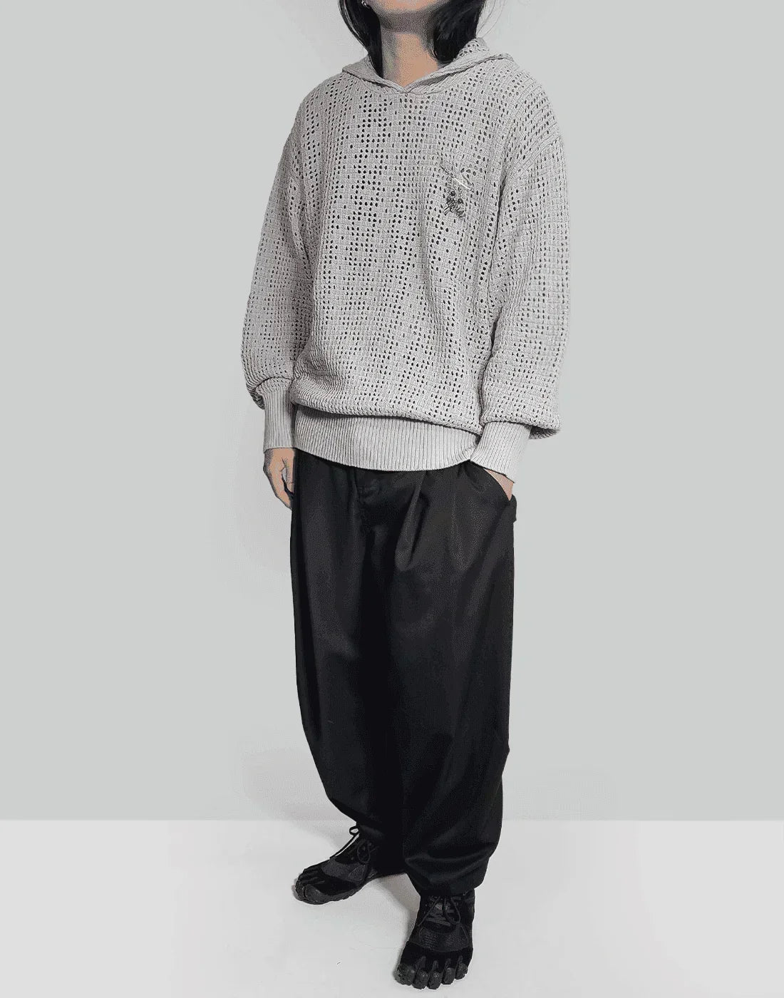 FENG CHEN WANG - HOODIED KNIT - 082plus