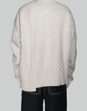 FENG CHEN WANG - INTARSIA PULLOVER SWEATER - 082plus