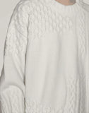 FENG CHEN WANG - INTARSIA PULLOVER SWEATER - 082plus