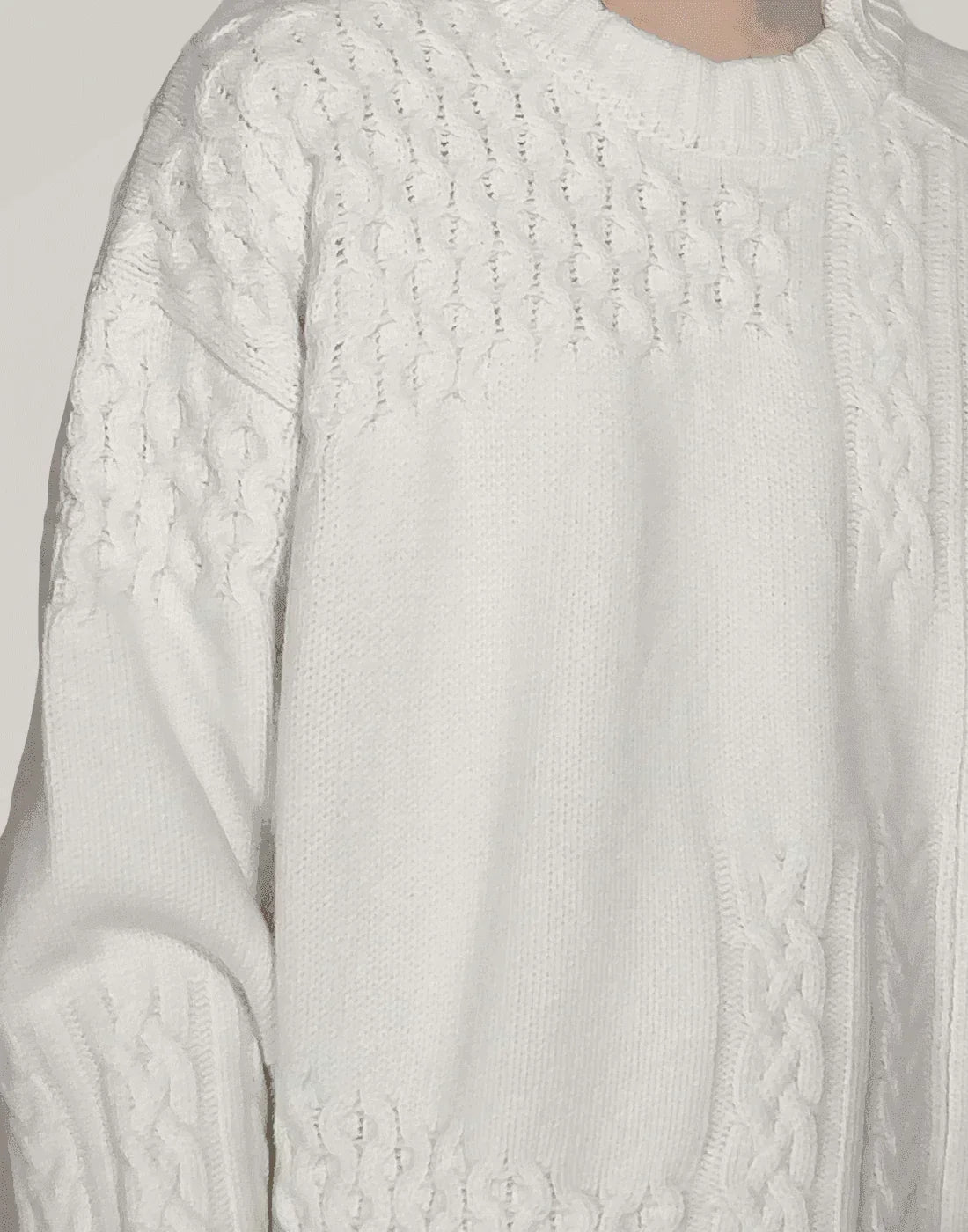 FENG CHEN WANG - INTARSIA PULLOVER SWEATER - 082plus