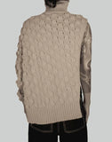FENG CHEN WANG - INTARSIA SWEATER - 082plus