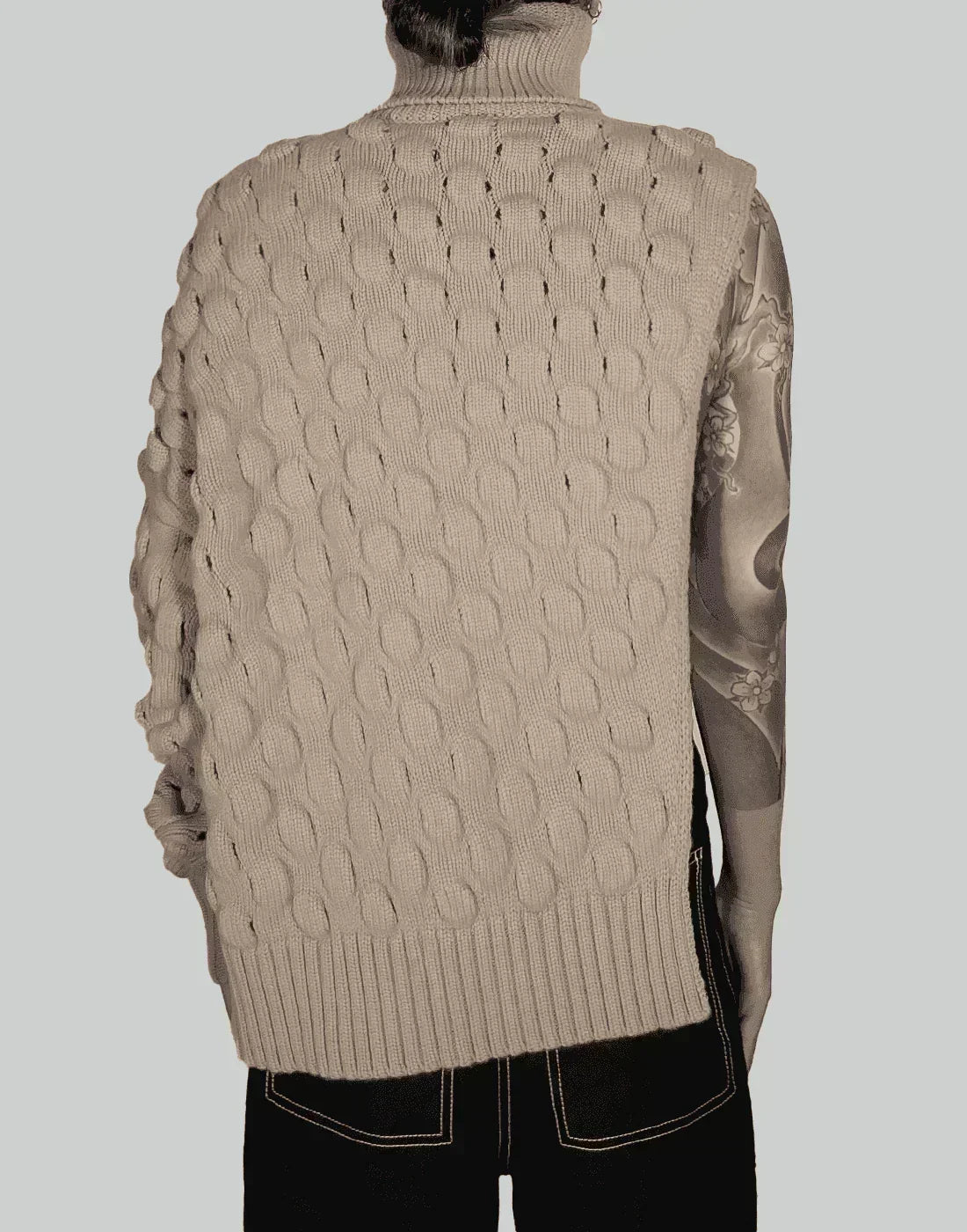 FENG CHEN WANG - INTARSIA SWEATER - 082plus