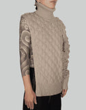 FENG CHEN WANG - INTARSIA SWEATER - 082plus