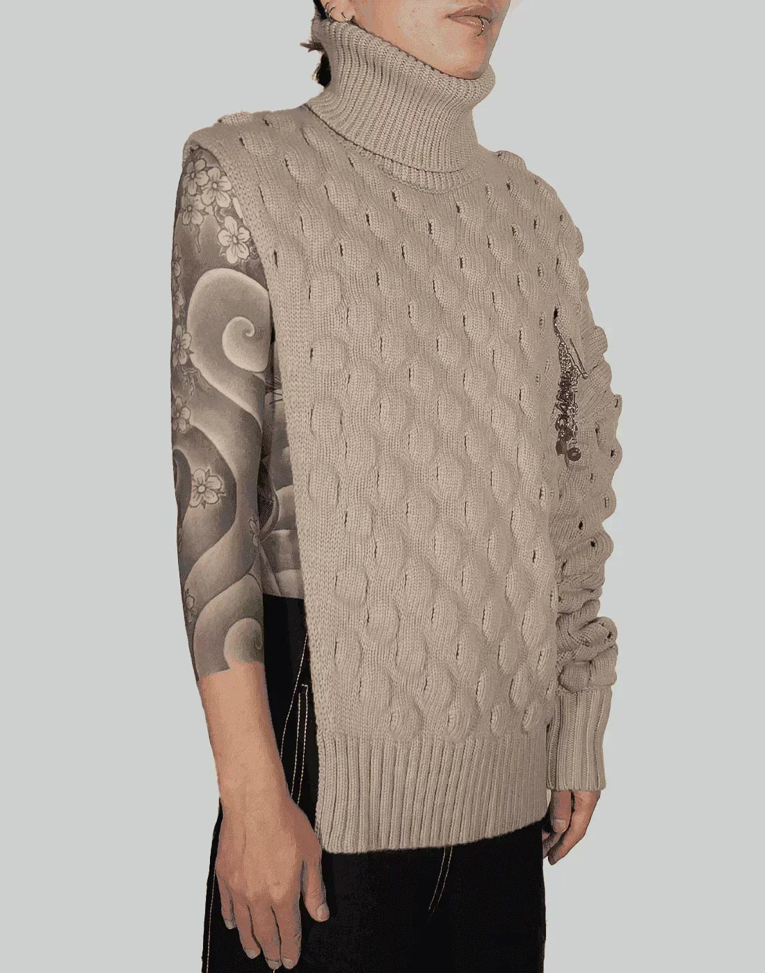 FENG CHEN WANG - INTARSIA SWEATER - 082plus