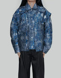 JACQUARD LAYERED JACKET