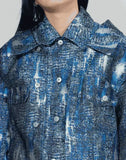 FENG CHEN WANG - JACQUARD LAYERED JACKET - 082plus