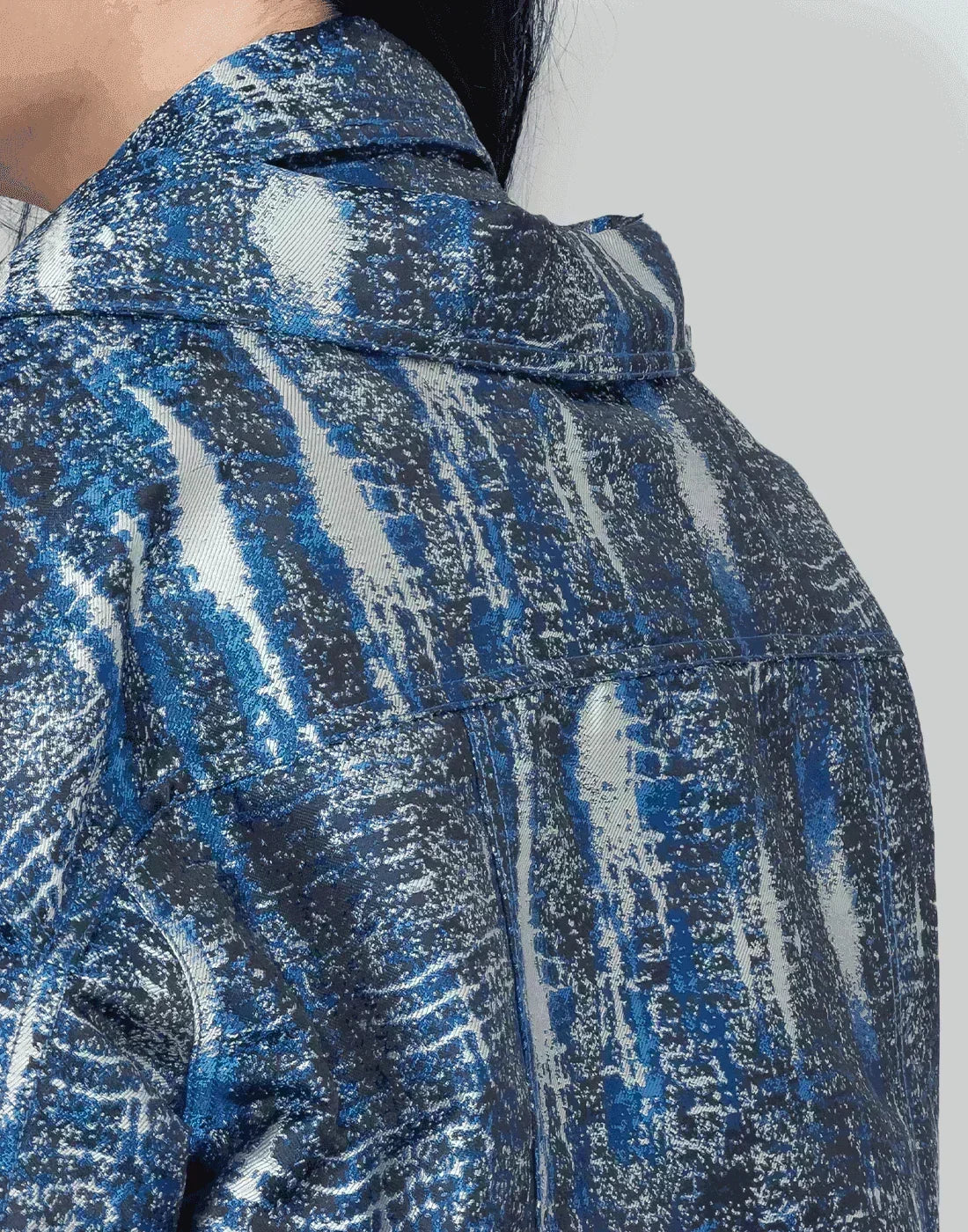 FENG CHEN WANG - JACQUARD LAYERED JACKET - 082plus