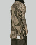 FENG CHEN WANG - JACQUARD OVERSIZED VEST - 082plus