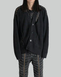 JUMPER WITH CARDIGAN PANELS