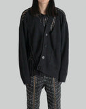 JUMPER WITH CARDIGAN PANELS
