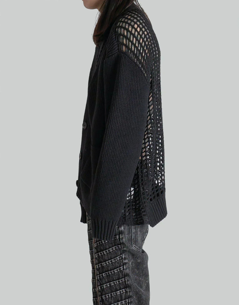 FENG CHEN WANG - JUMPER WITH CARDIGAN PANELS - 082plus