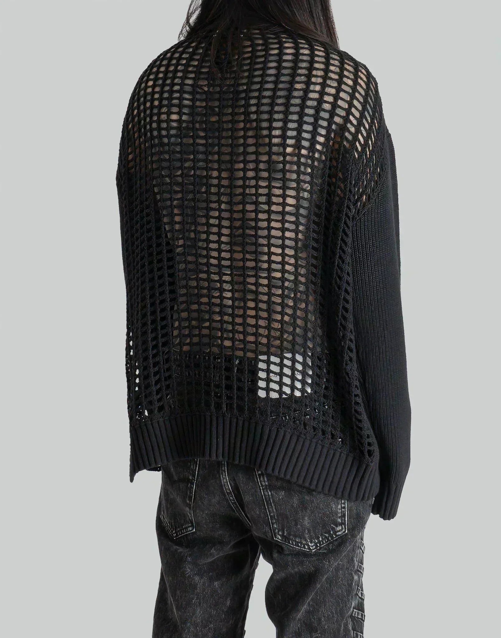 FENG CHEN WANG - JUMPER WITH CARDIGAN PANELS - 082plus