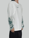 FENG CHEN WANG - LAYERED LANDSCAPE SWEATER - 082plus