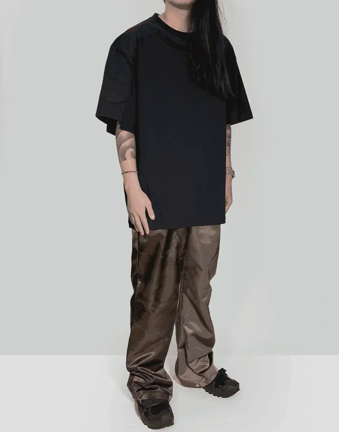 FENG CHEN WANG - LAYERED STITCH DETAIL T-SHIRT - 082plus