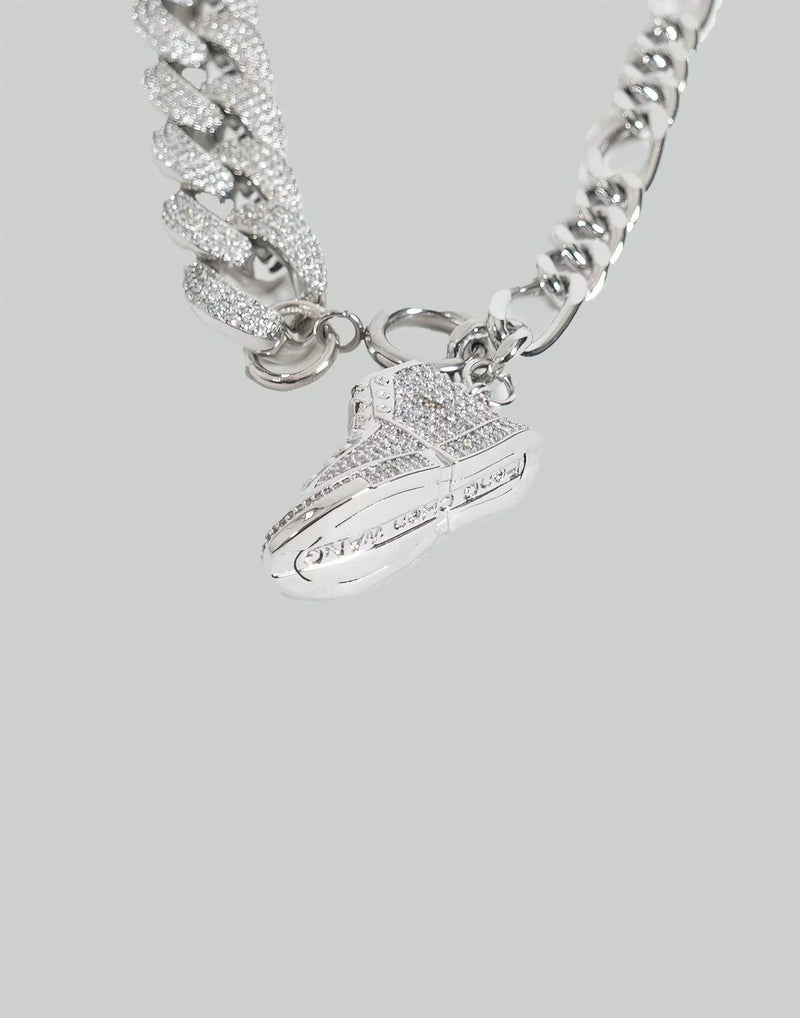 FENG CHEN WANG - METAL SHOES DIAMOND NECKLACE - 082plus