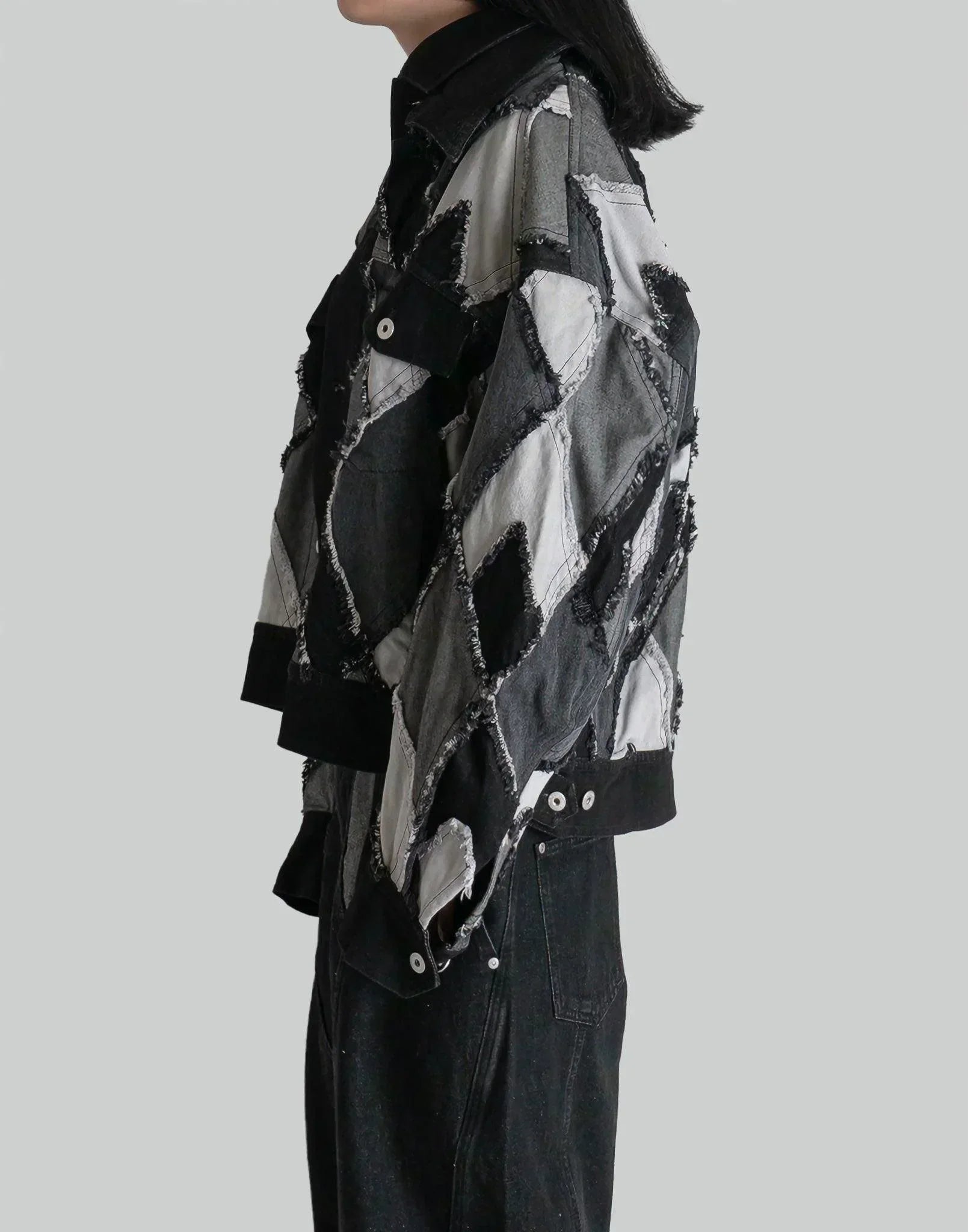 FENG CHEN WANG - MULTI PATCHES DENIM JACKET - 082plus