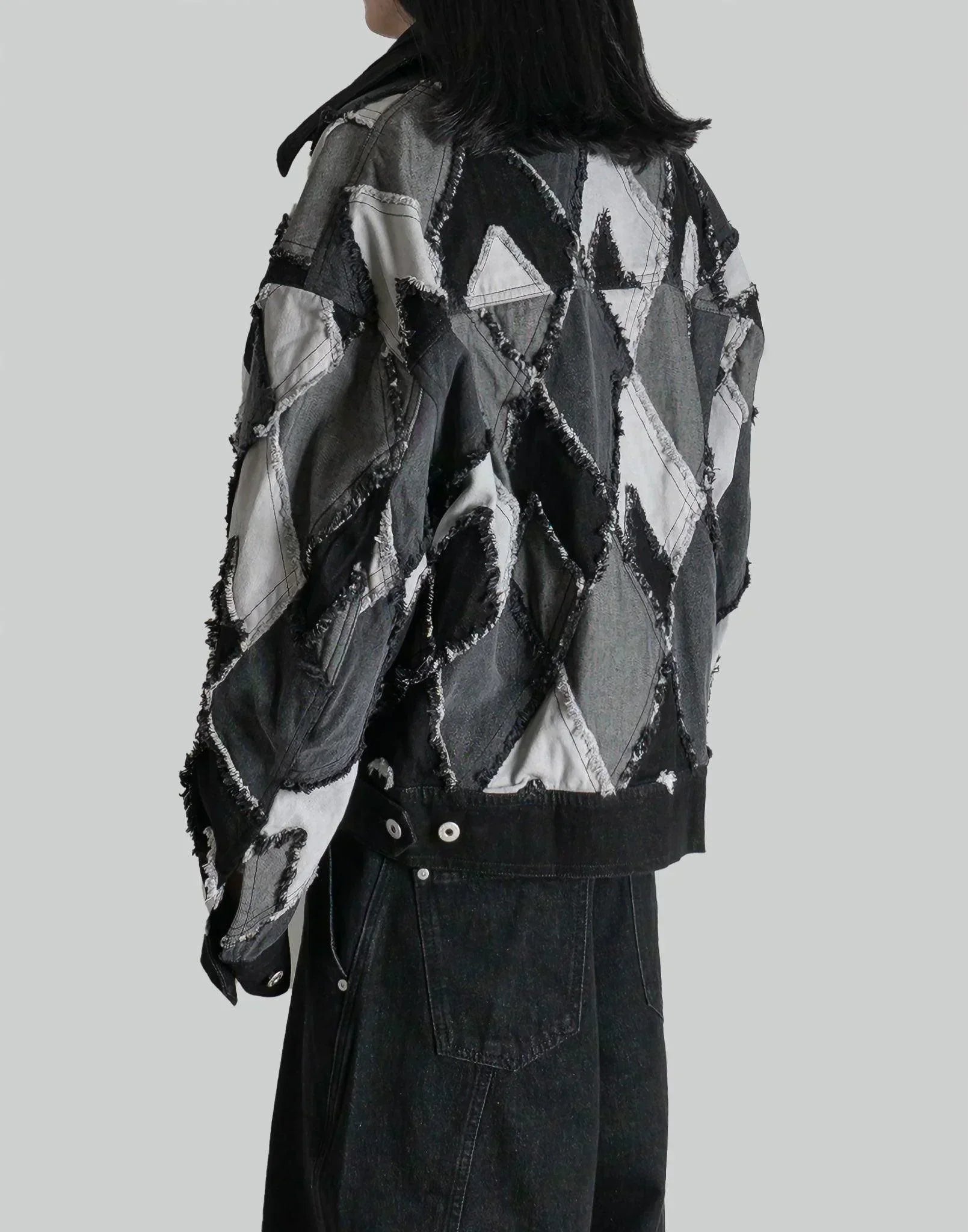 FENG CHEN WANG - MULTI PATCHES DENIM JACKET - 082plus