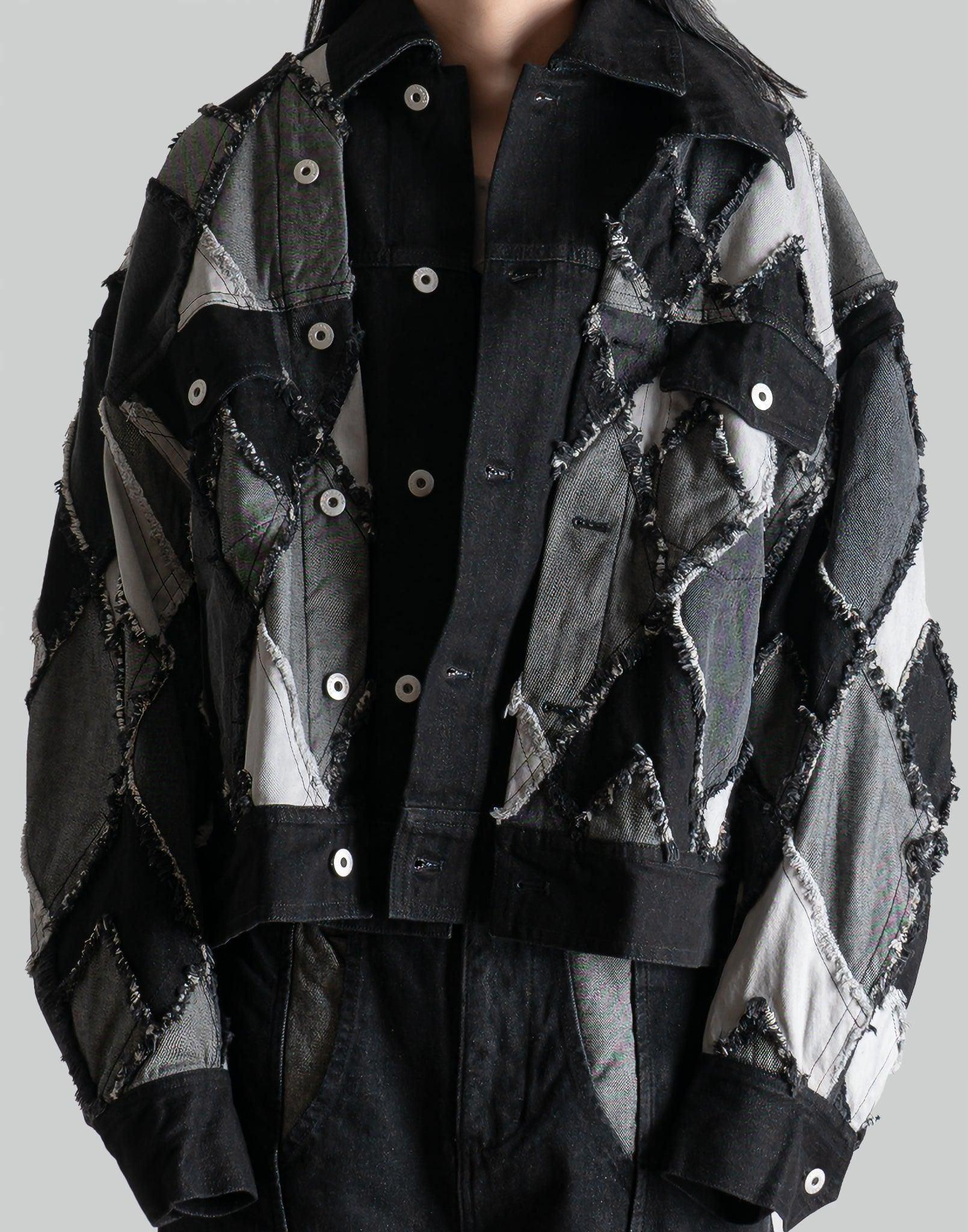 FENG CHEN WANG - MULTI PATCHES DENIM JACKET - 082plus