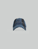 FENG CHEN WANG - NAVY DRAGON PATTERN DENIM PATCHWORK CAP - 082plus