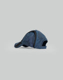 FENG CHEN WANG - NAVY DRAGON PATTERN DENIM PATCHWORK CAP - 082plus