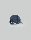 FENG CHEN WANG - NAVY DRAGON PATTERN DENIM PATCHWORK CAP - 082plus