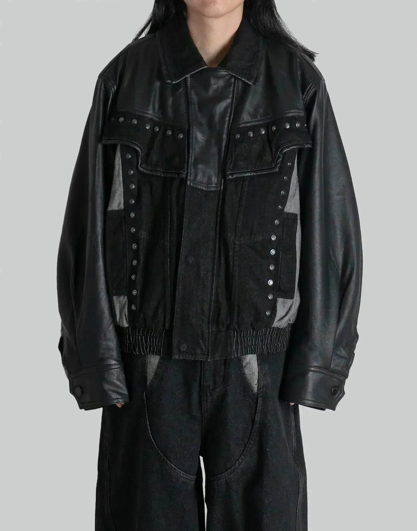 FENG CHEN WANG - PANELED DENIM JACKET - 082plus