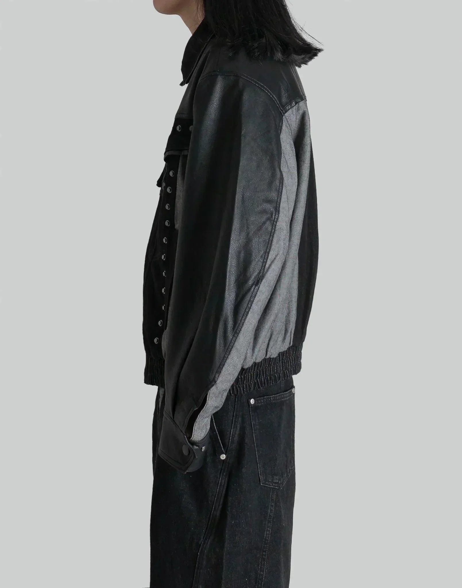 FENG CHEN WANG - PANELED DENIM JACKET - 082plus